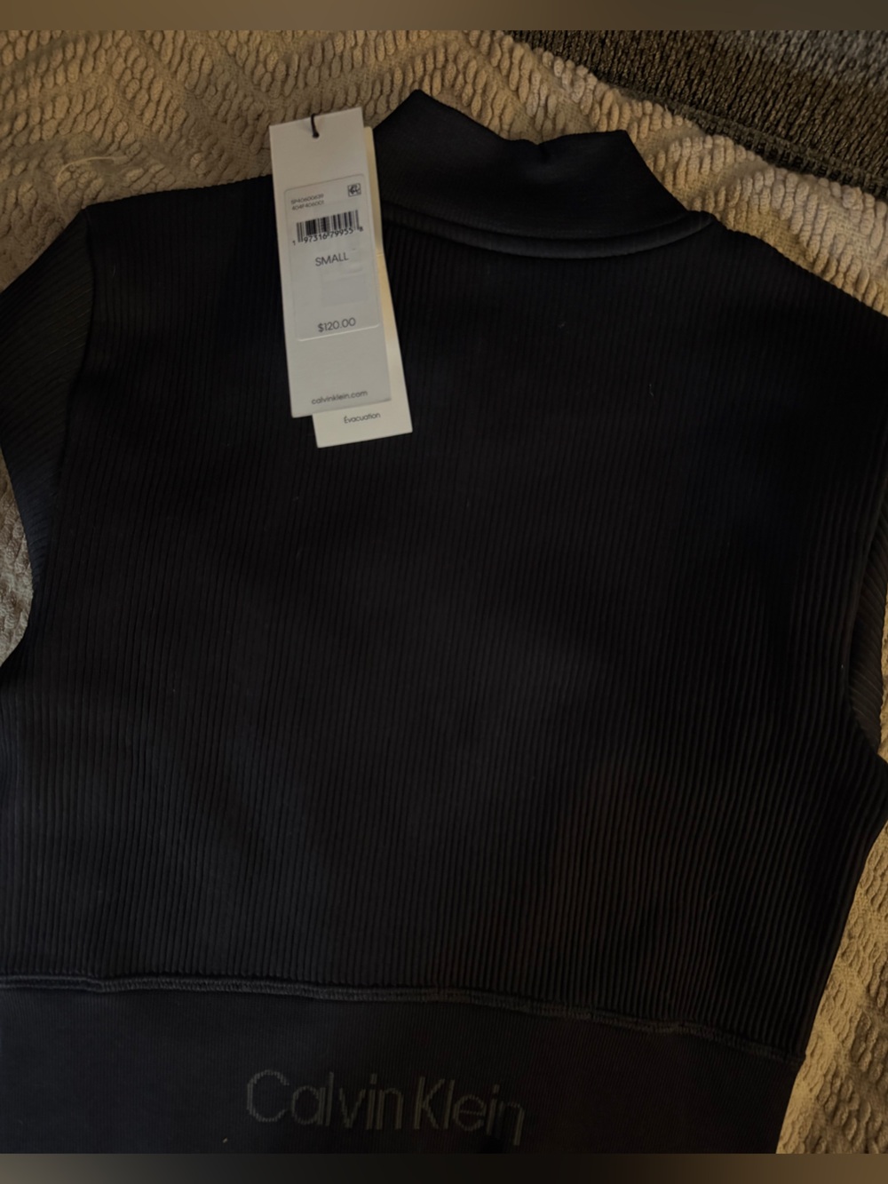Calvin Klein Black Ribbed Set - Picture 2 of 4